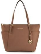 Michael Michael Kors - 'jet Set Travel' Top Zip Tote - Women - Leather - One Size, Brown, Leather