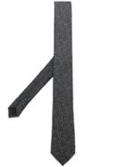 Saint Laurent Classic Embroidered Tie - Black