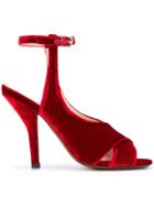 Fendi Open Toe Sandals - Red