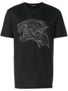 Roberto Cavalli Tiger Studded T-shirt - Black