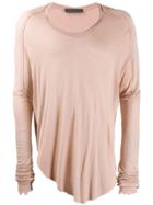 Di Liborio Distressed Effect T-shirt - Neutrals