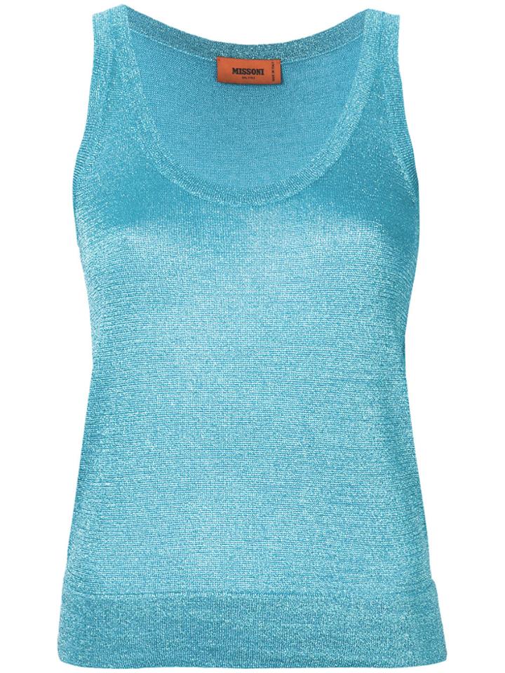 Missoni Shimmer Tank Top - Blue