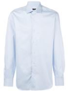 Barba Cutaway Collar Shirt, Men's, Size: 38, Blue, Cotton
