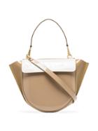 Wandler Neutral Hortensia Medium Patent Leather Shoulder Bag -