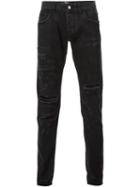 Dolce & Gabbana '14 Gold Collection' Jeans, Men's, Size: 48, Black, Cotton/pvc/metallized Polyester/calf Leather