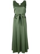 Forte Forte Belted Flared Dress - Green
