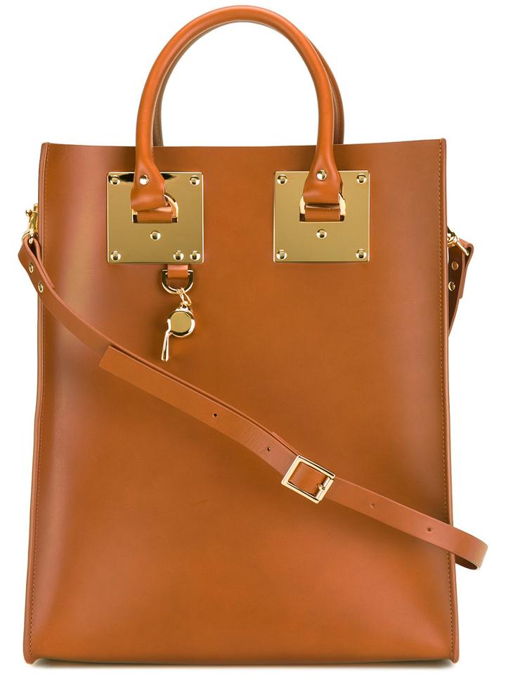 Sophie Hulme - 'albion' Tote Bag - Women - Calf Leather - One Size, Women's, Brown, Calf Leather