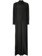 Alberta Ferretti Collared Wide-leg Jumpsuit - Black