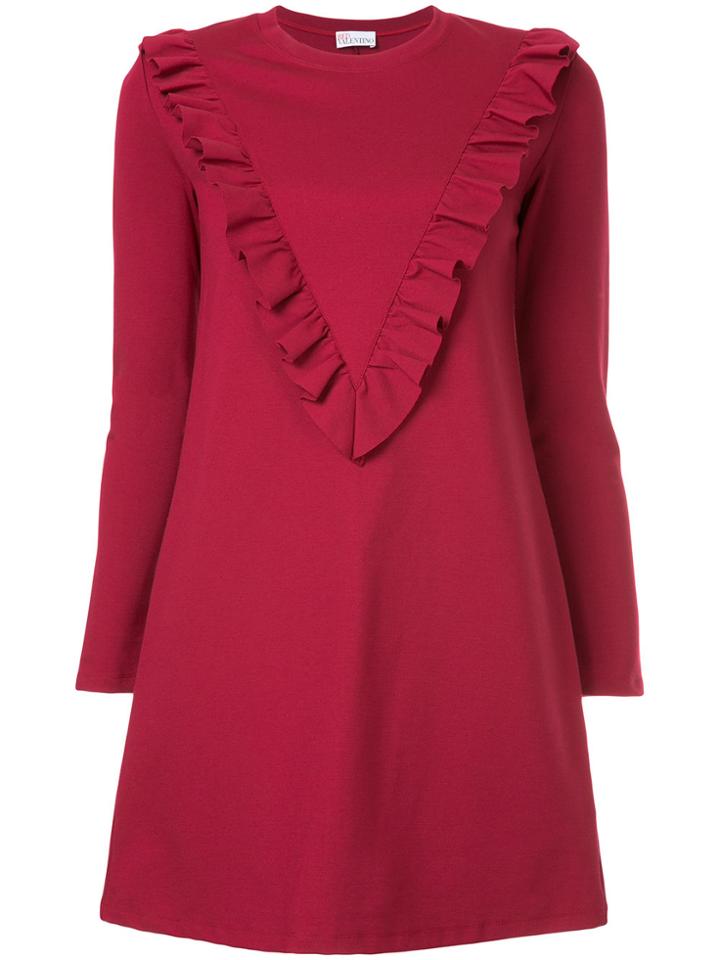 Red Valentino Frill Detail Dress