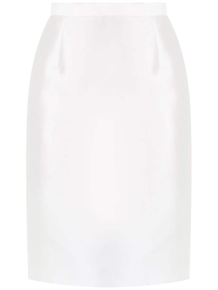 À La Garçonne Zibeline Pencil Skirt - White