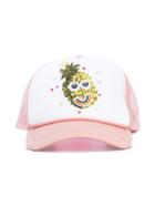 Stella Mccartney Kids Pineapple Baseball Cap, Girl's, Size: 40 Cm, Pink/purple