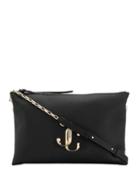 Jimmy Choo Logo Shoulder Bag - Black