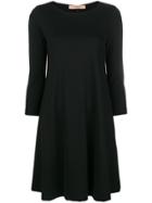 Twin-set 3/4 Sleeve Short Dress - Black