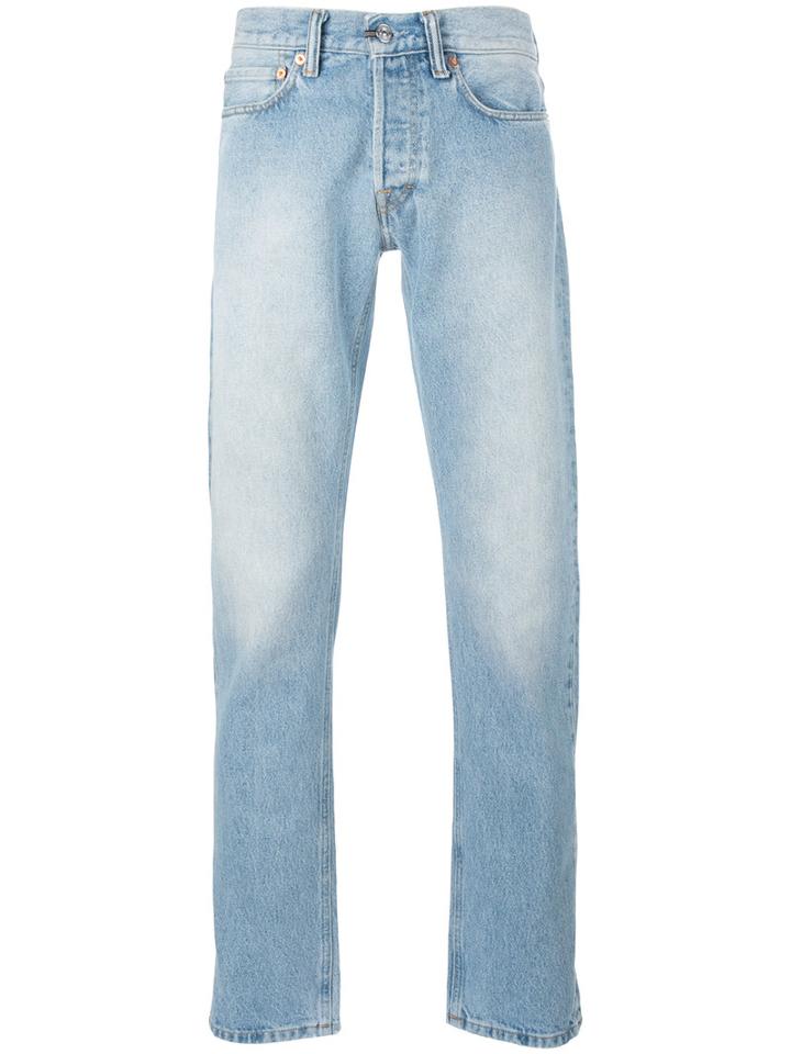 Our Legacy Stonewashed Slim-fit Jeans, Men's, Size: 29, Blue, Cotton