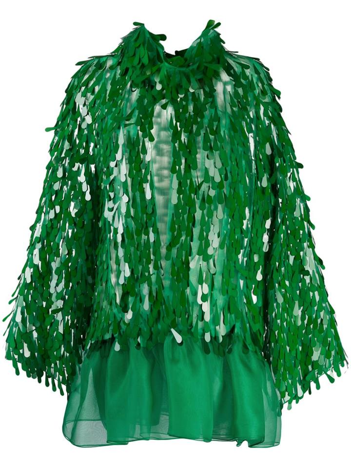 Christopher Kane Cupcake Pailette Dress - Green