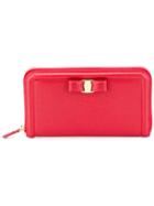 Salvatore Ferragamo Bow Detail Wallet - Red