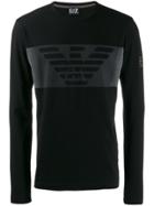 Ea7 Emporio Armani Eagle Logo Sweatshirt - Black