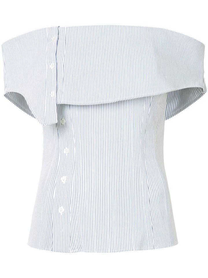 Monse - Striped Corset Top - Women - Polyester/spandex/elastane/viscose - 4, Blue, Polyester/spandex/elastane/viscose