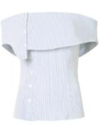 Monse - Striped Corset Top - Women - Polyester/spandex/elastane/viscose - 4, Blue, Polyester/spandex/elastane/viscose