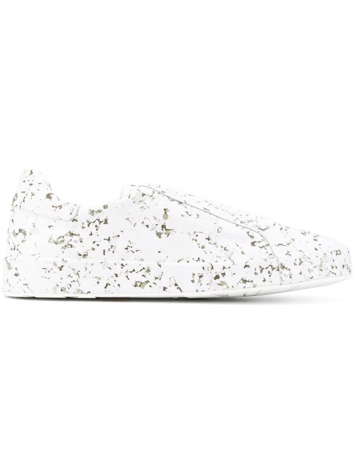 Jil Sander Spotted Print Sneakers - White