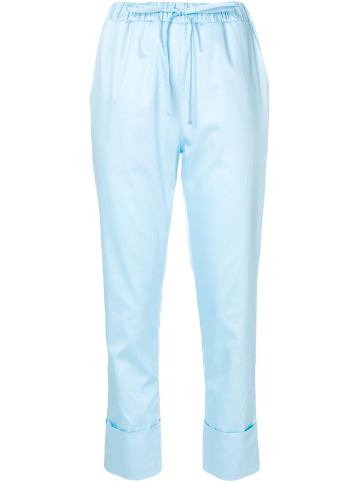 Emilio Pucci Cropped Trousers - Blue