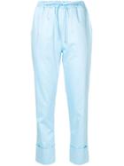Emilio Pucci Cropped Trousers - Blue