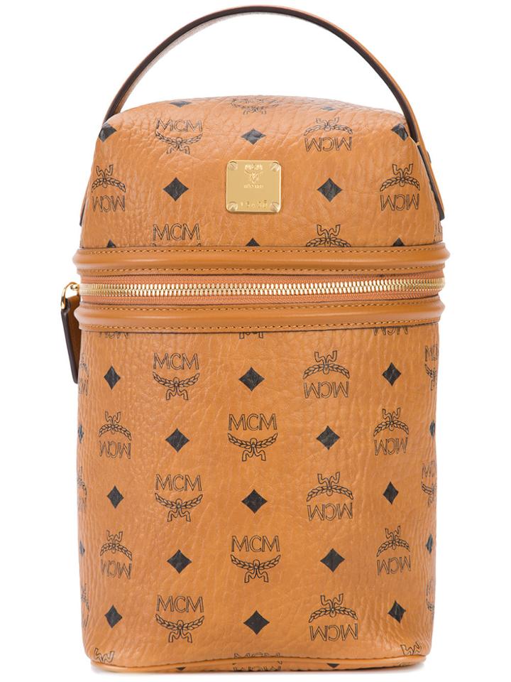 Mcm Christopher Raeburn X Mcm Logo Stamp Tote - Brown
