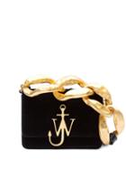 Jw Anderson Anchor Logo Bag With Oversized Chain Links - Black