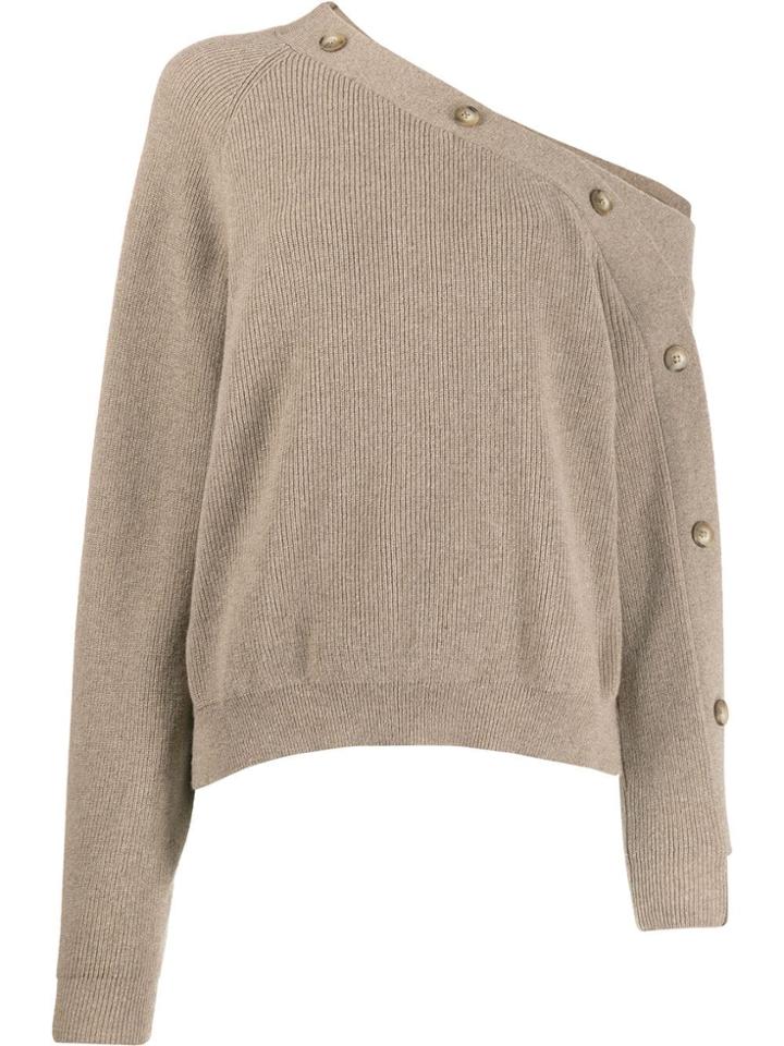 Nanushka Camerin Off-shoulder Jumper - Neutrals