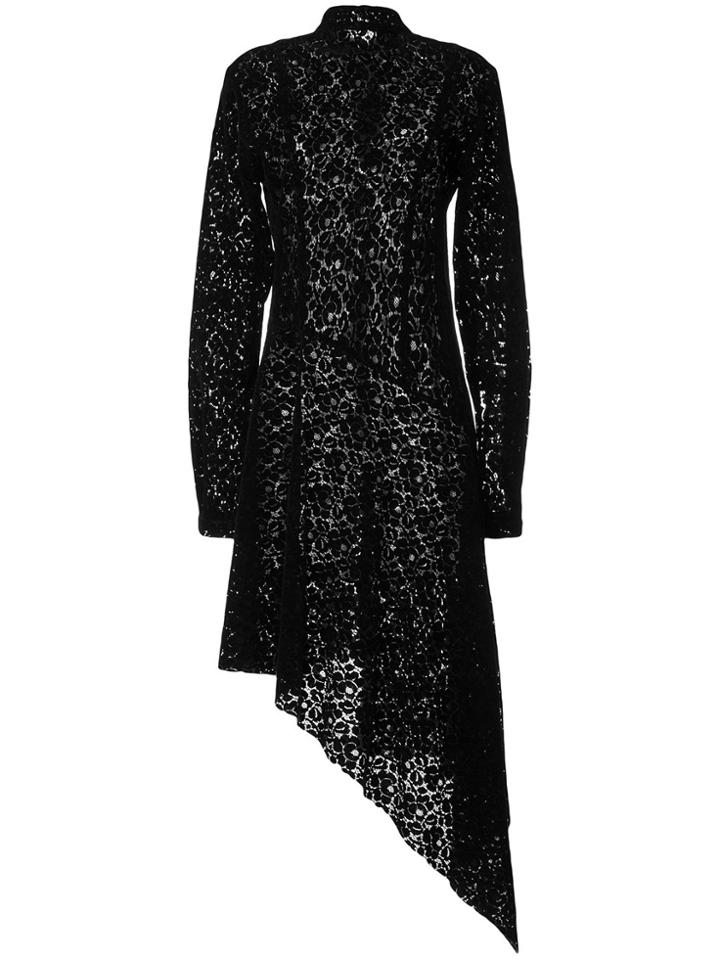 Zambesi Asymmetric Lace Frock Dress - Black