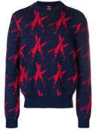 Calvin Klein 205w39nyc Embroidered Long-sleeve Sweater - Blue