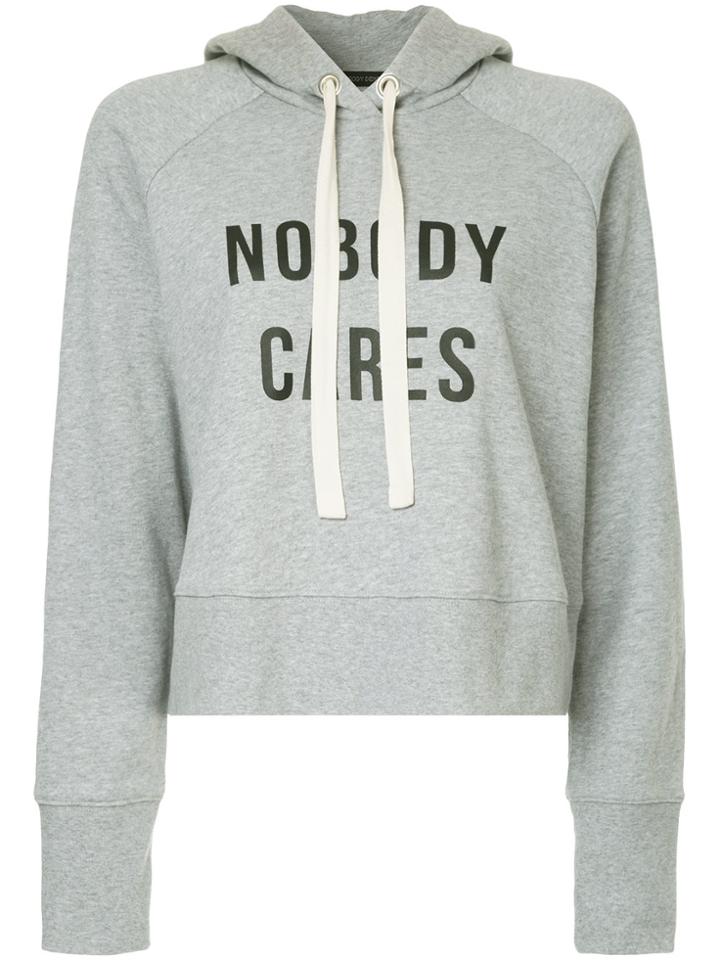 Nobody Denim Nobody Cares Hoody Cinder - Grey