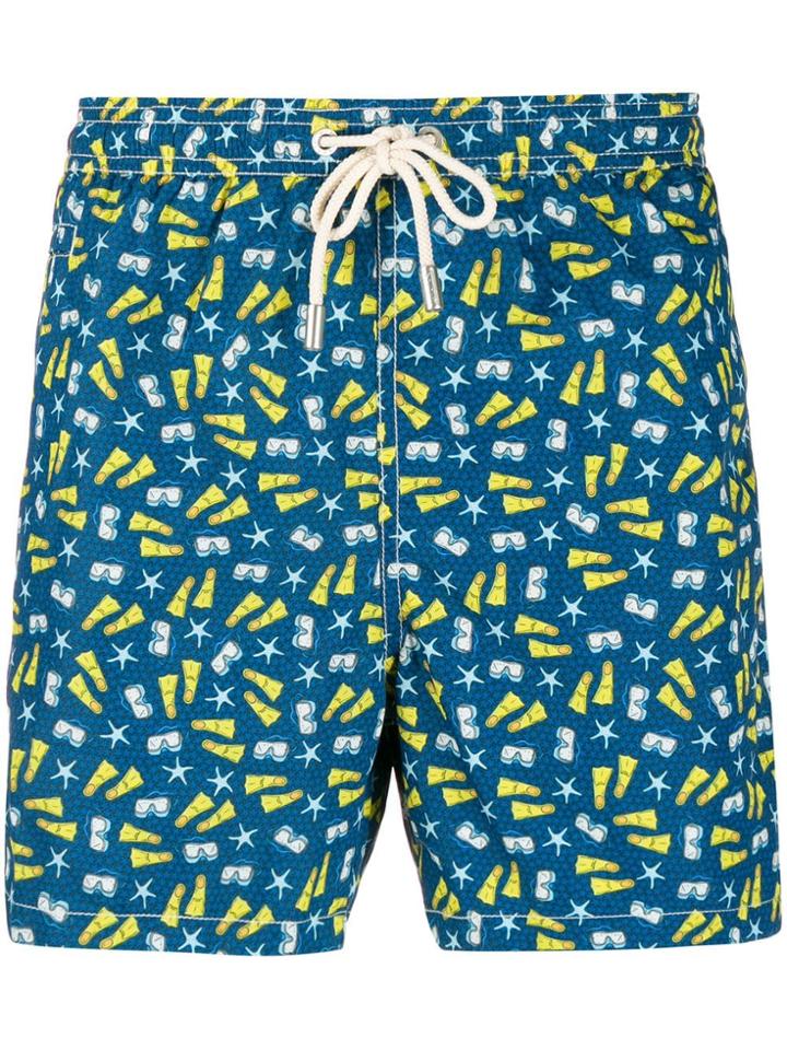 Mc2 Saint Barth Snorkeling Gear Swimming Shorts - Blue