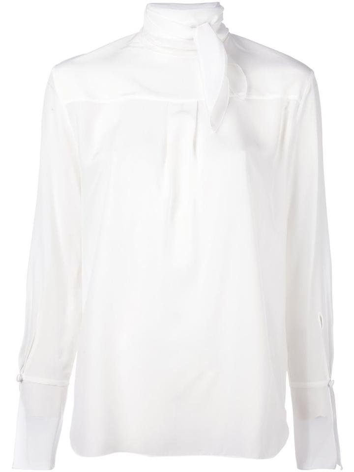 Chloé Neck Tie Blouse, Women's, Size: 34, Nude/neutrals, Silk