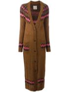 Laneus Long Cardigan, Women's, Size: 44, Brown, Alpaca/wool/polyamide