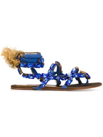 Romeo Gigli Vintage Embellished Sandals