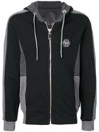 Philipp Plein Gone Going Zip Front Hoodie - Grey