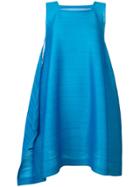 Pleats Please By Issey Miyake Square Neck Dress - Blue