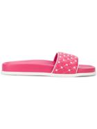 Valentino Valentino Garavani Rockstud Spike Slides - Pink & Purple