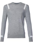 Neil Barrett Stripe Detail Sweater - Grey