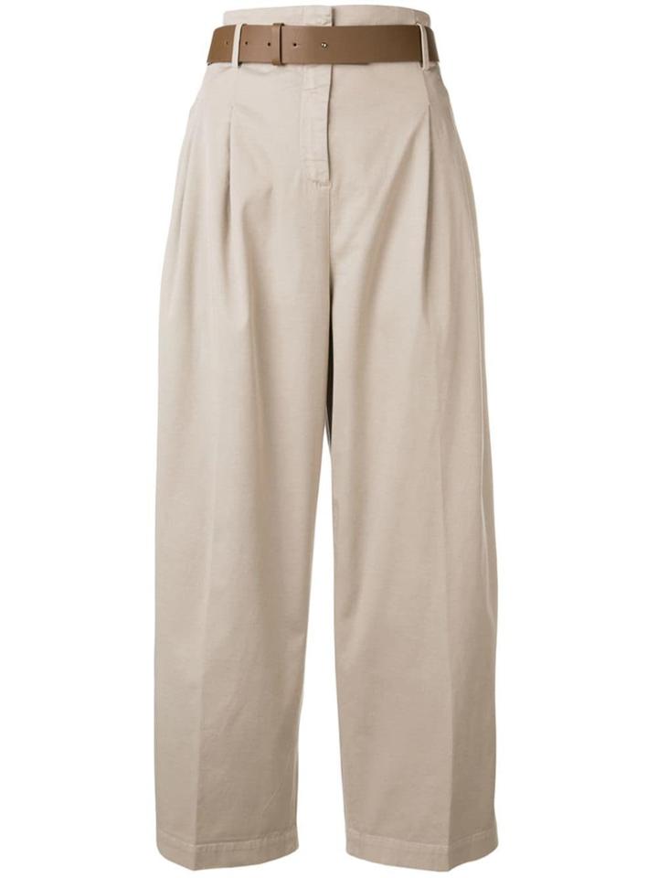 Fabiana Filippi Straight Cropped Trousers - Neutrals