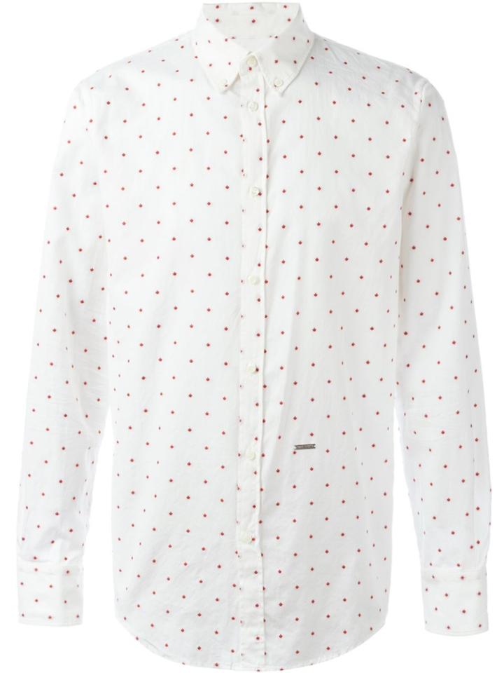 Dsquared2 Maple Leaf Shirt - White