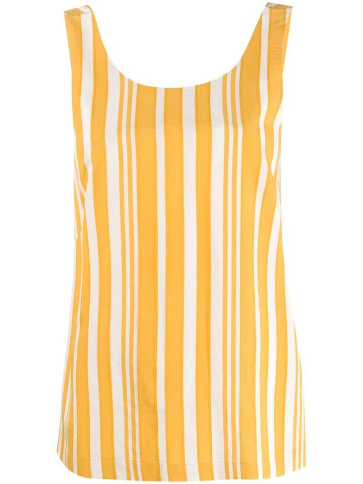 Chinti & Parker Striped Tank Top - Yellow