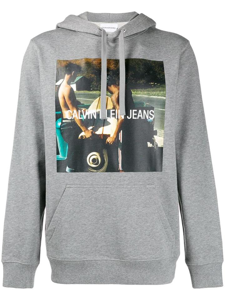 Calvin Klein Jeans Photo Print Hoodie - Grey