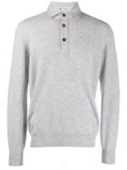 Brunello Cucinelli Polo Neck Sweater - Grey