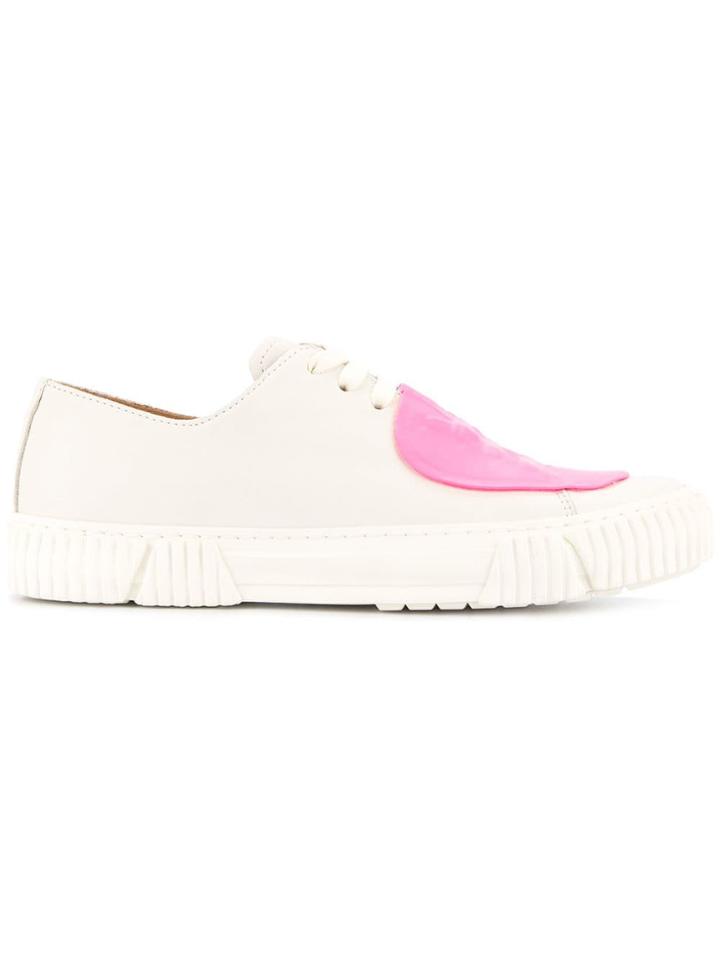 Both Patch Detail Low-top Sneakers - White