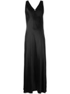 Dkny Satin Slip Dress, Women's, Size: Large, Black, Viscose