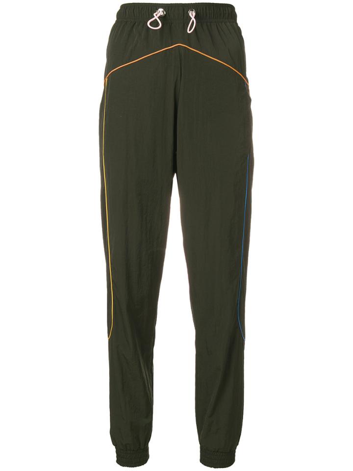 Mira Mikati Piped Technical Track Pants - Green