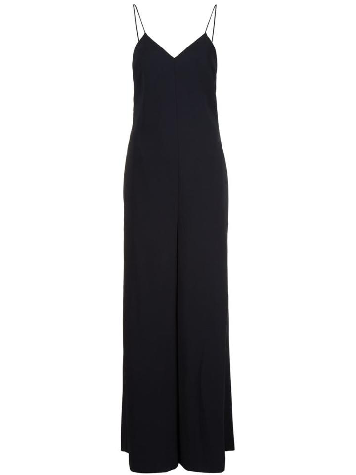 Rosetta Getty Wide Leg Jumpsuit, Women's, Size: 4, Black, Viscose/spandex/elastane