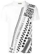 Versace Jeans Logo Patterned Print T-shirt - White